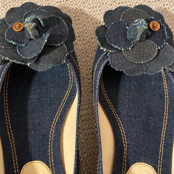 CHANEL Camilla denim flat sz37 - Picture 4 of 10
